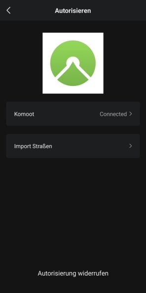 Linking with Komoot