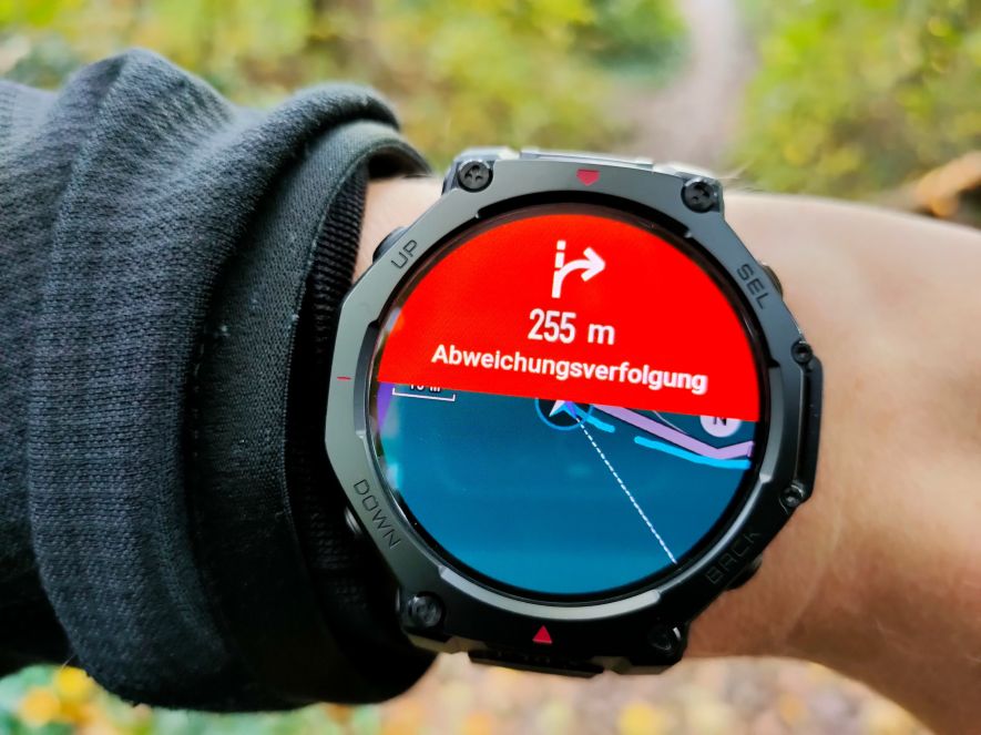 Hinweis auf verlassen der Route Hinweis auf verlassen der Route