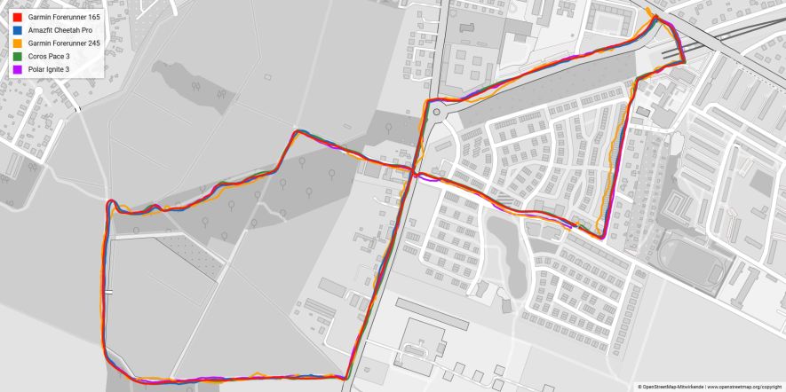 Route recording with the Forerunner 165