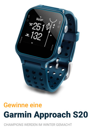 Winter-Gewinnspiel 2016 - Garmin Approach S20