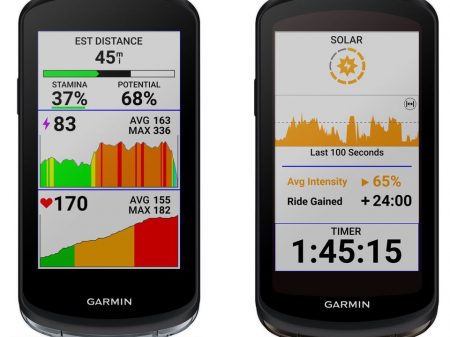 Garmin Edge 1040 cyling computers with / without solar