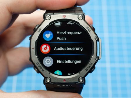 Audiosteuerung-App auf der Amazfit T-Rex 3